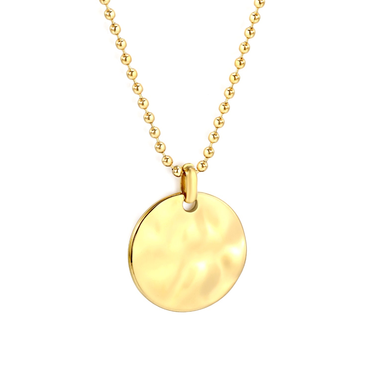 Circle Pendant Personalization Necklace