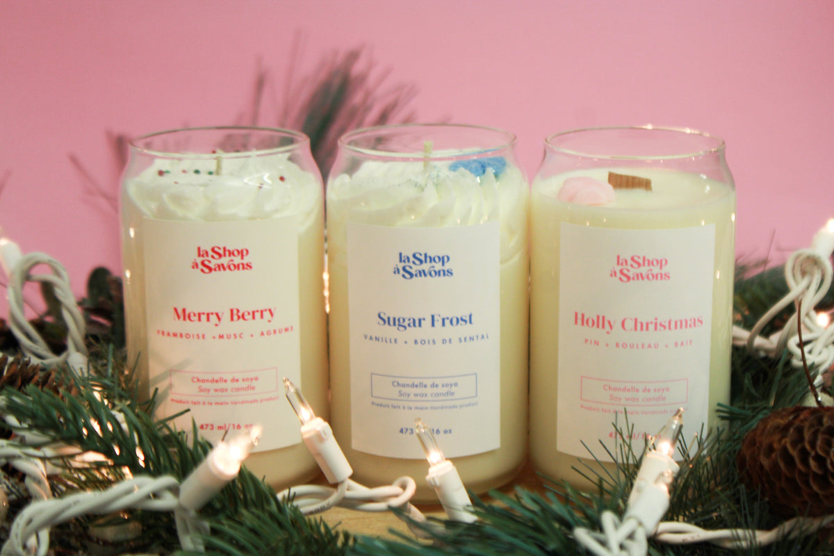 Chandelle de soya 16 oz - Merry Berry