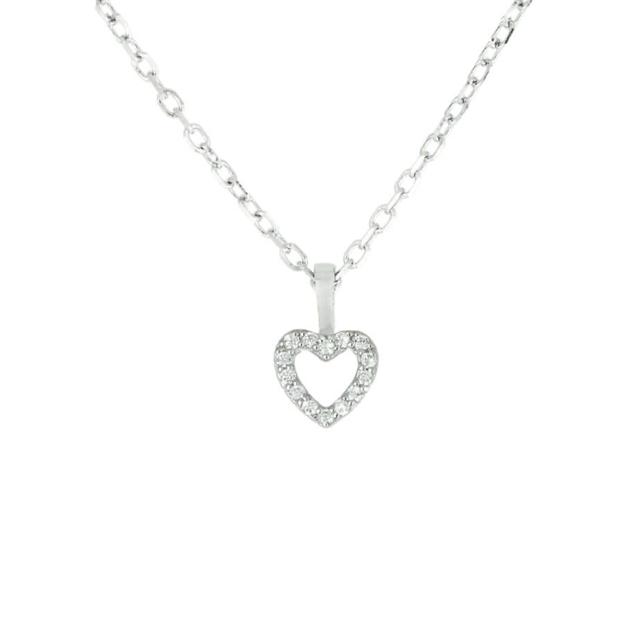 Collier Coeur en argent sterling
