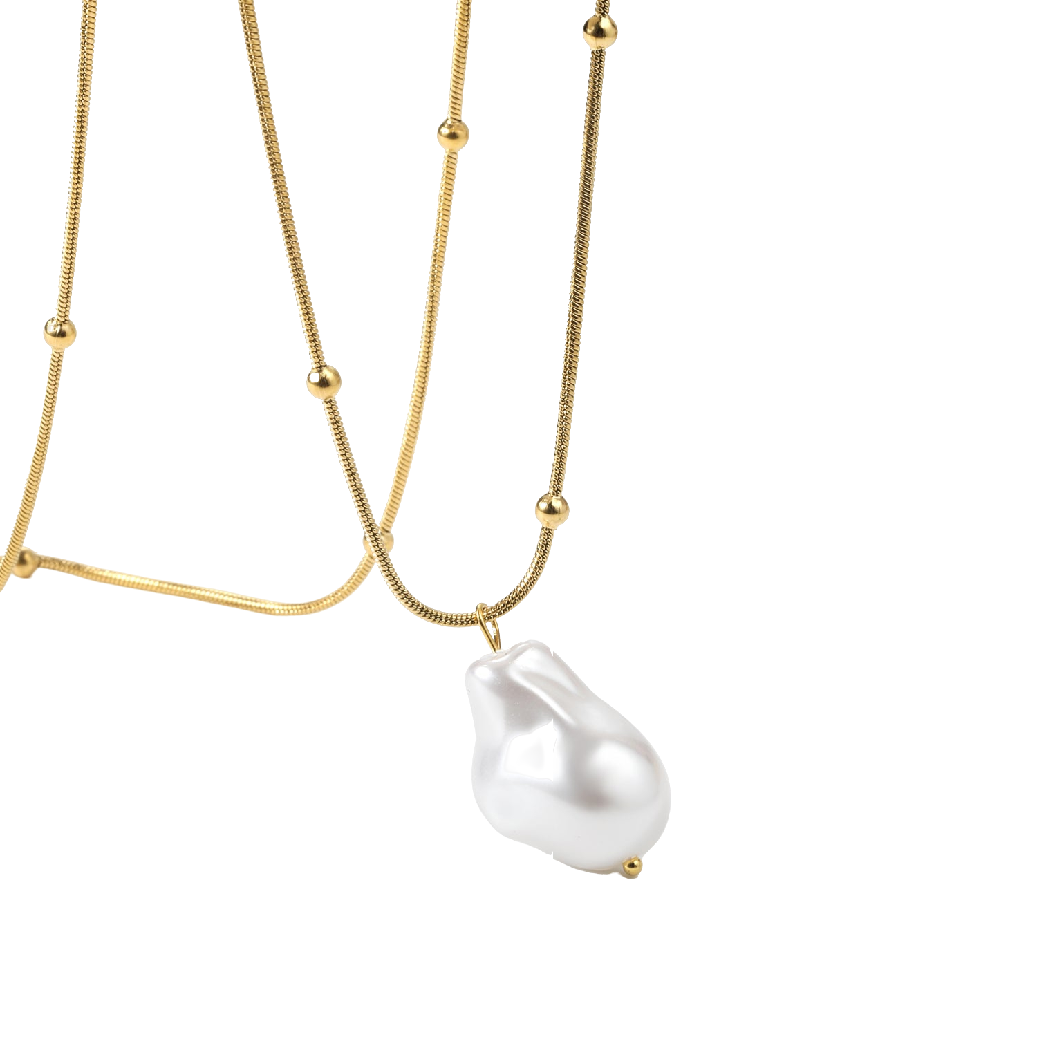Sculptural Pearl Drop